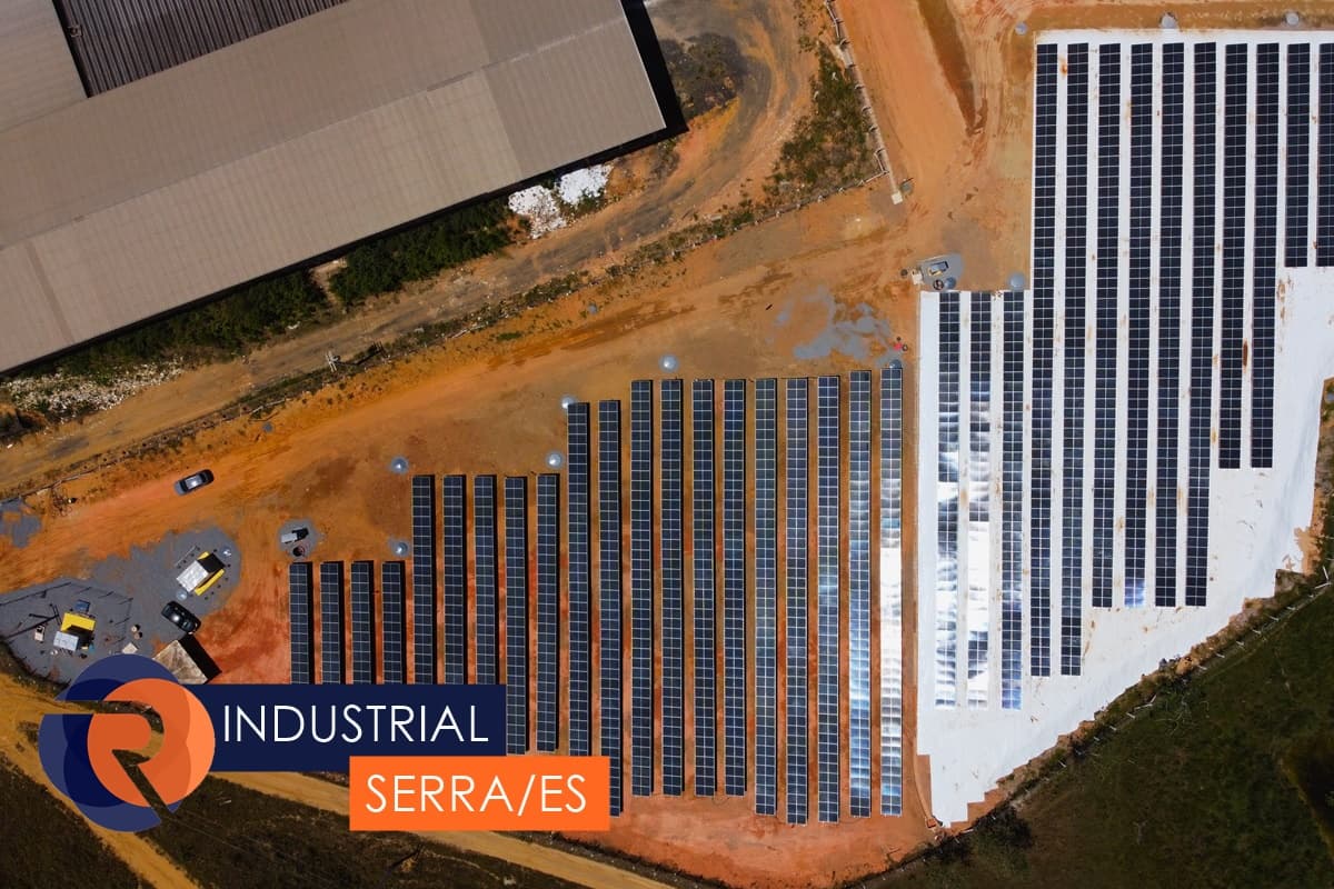 Sistema de energia solar instalado pela RealTec - Industrial em Calogi