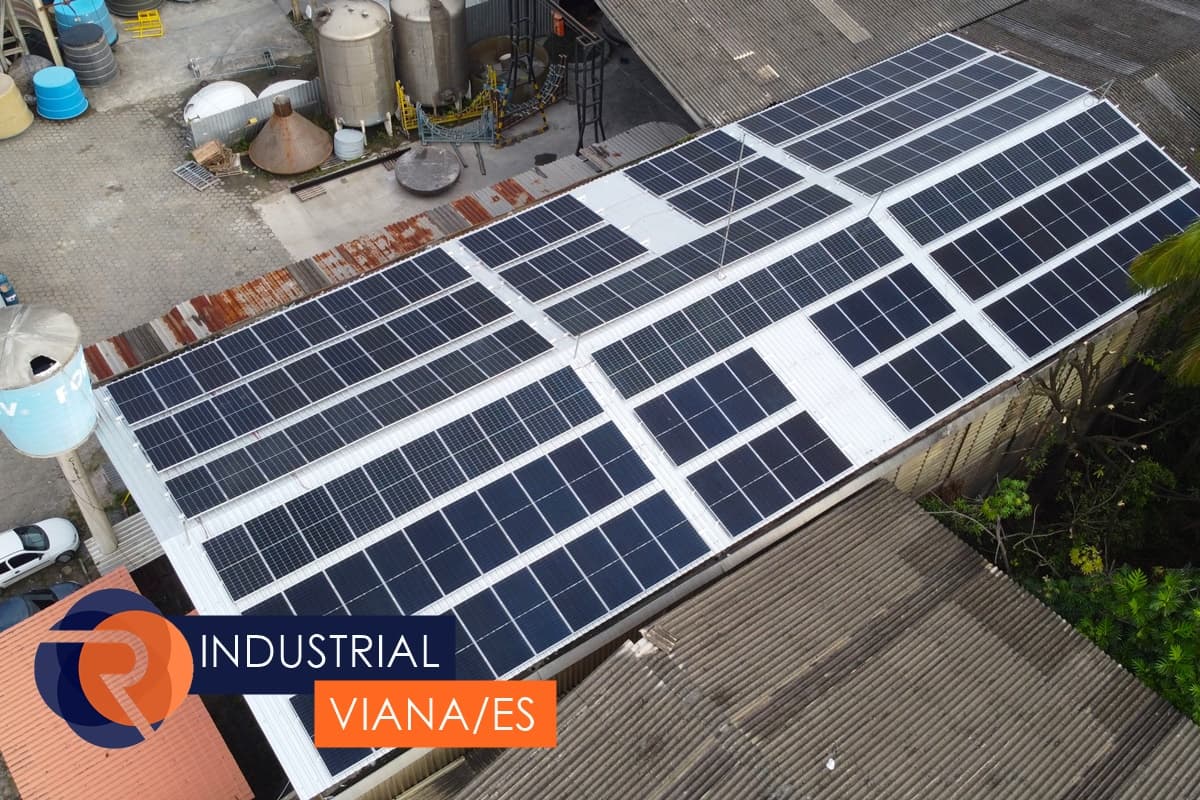Sistema de energia solar instalado pela RealTec - Industrial em Viana